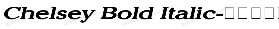 Chelsey Bold Italic字体转换